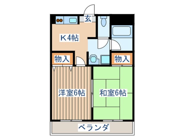 シティパル田子の物件間取画像